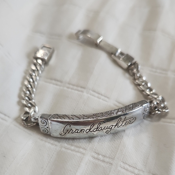 Brighton Jewelry - Brighton silver-plated Granddaughter ID bracelet